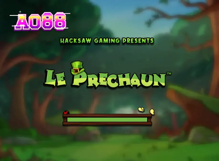 Giao diện trò chơi Le Prechaun với chú gấu mèo đặc trưng